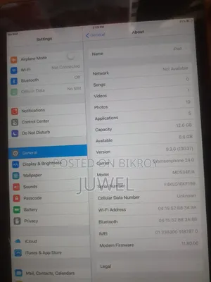 অ্যাপল আইপ্যাড এয়ার ২৫৬ জিবি কালো