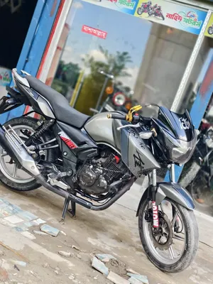 TVS Apache RTR 160 2V 2015 সিলভার