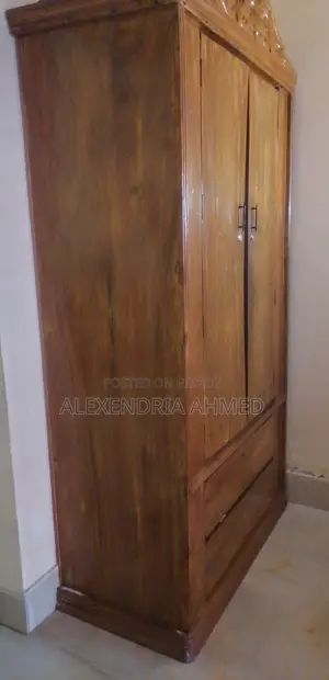 Teak Wood Wardrobe (2-Section)
