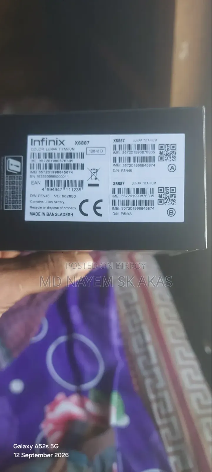 New Infinix Note Edge 128 GB White