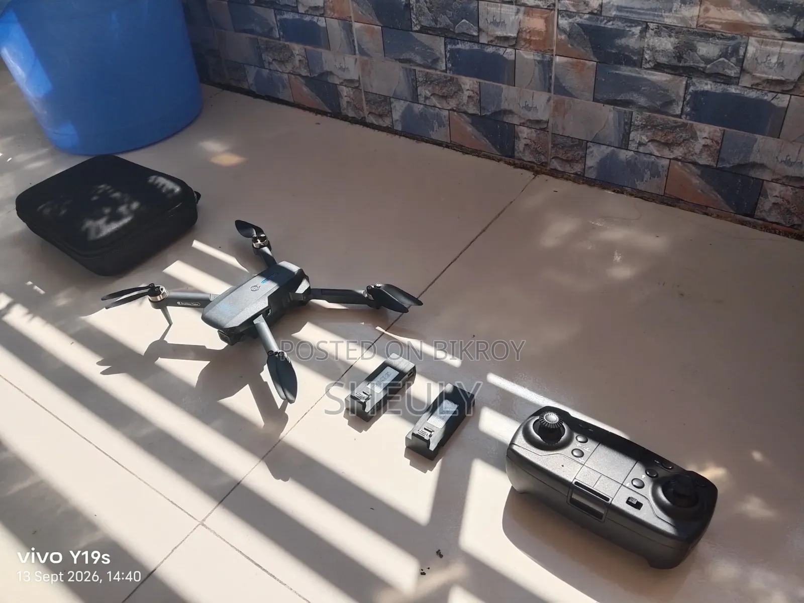 E88 MAX Drone (Brushless) With 2 Camera, 2 Batteries & Case – 