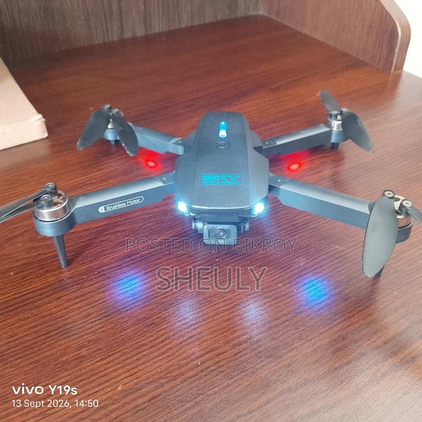 E88 MAX Drone (Brushless) With 2 Camera, 2 Batteries & Case – 