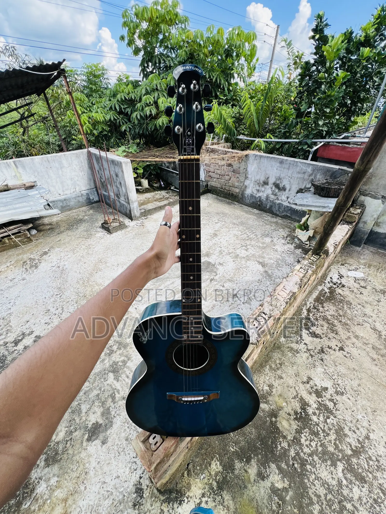 সিগনেচার ব্লু অ্যাকৌস্টিক গিটার