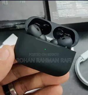 Black Apple Airpods Social Addition With 100%ANC
