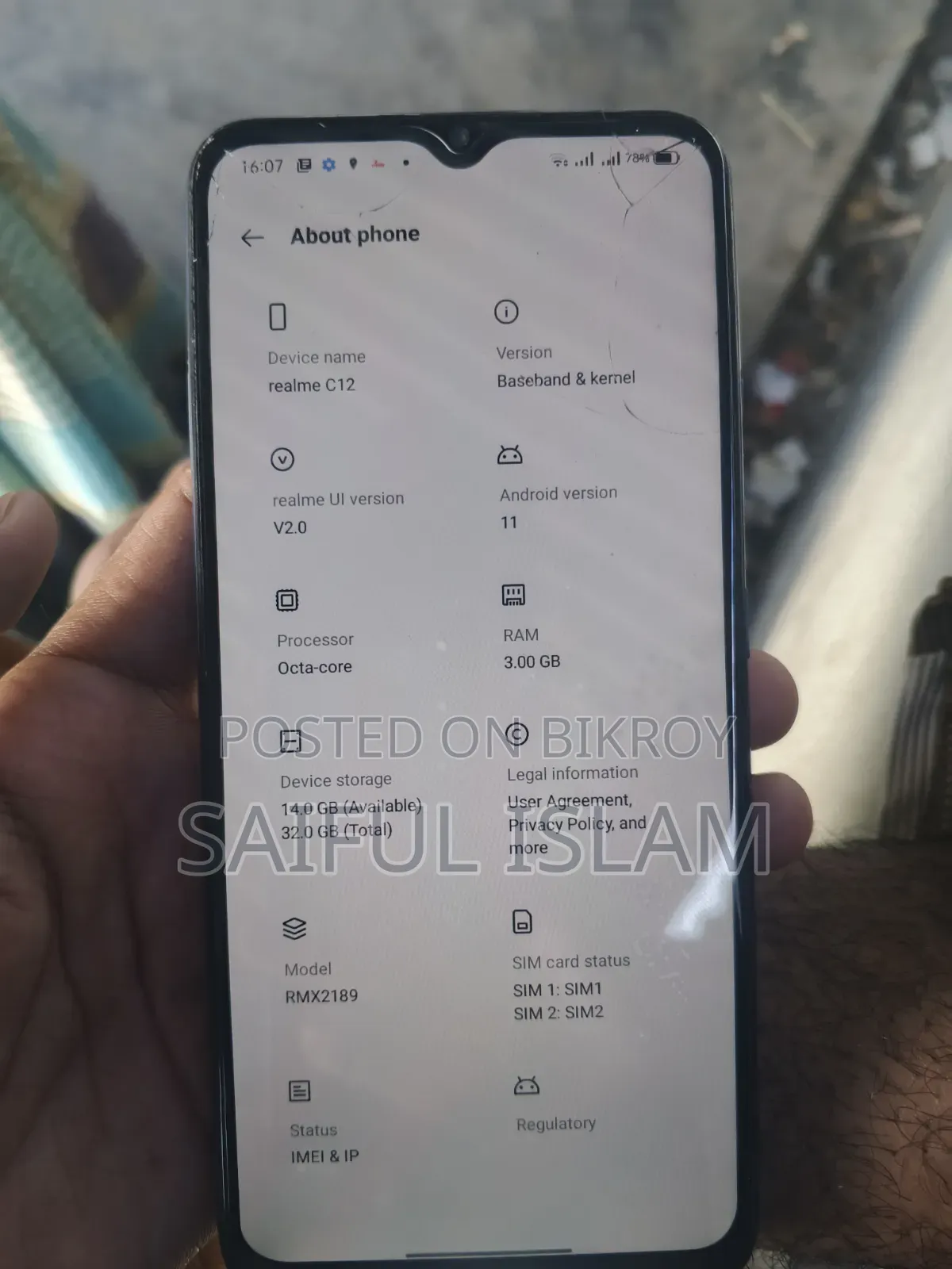 Realme C12 32 GB Blue