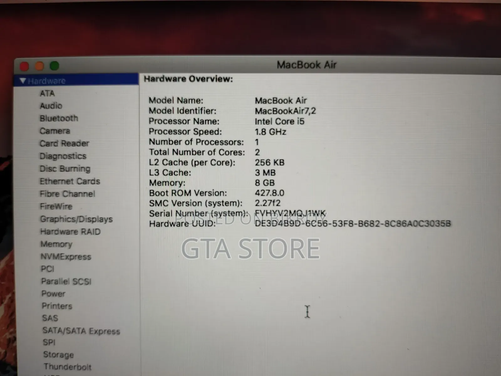 Laptop Apple MacBook Air 2017 8GB Intel Core i5 SSD 128GB