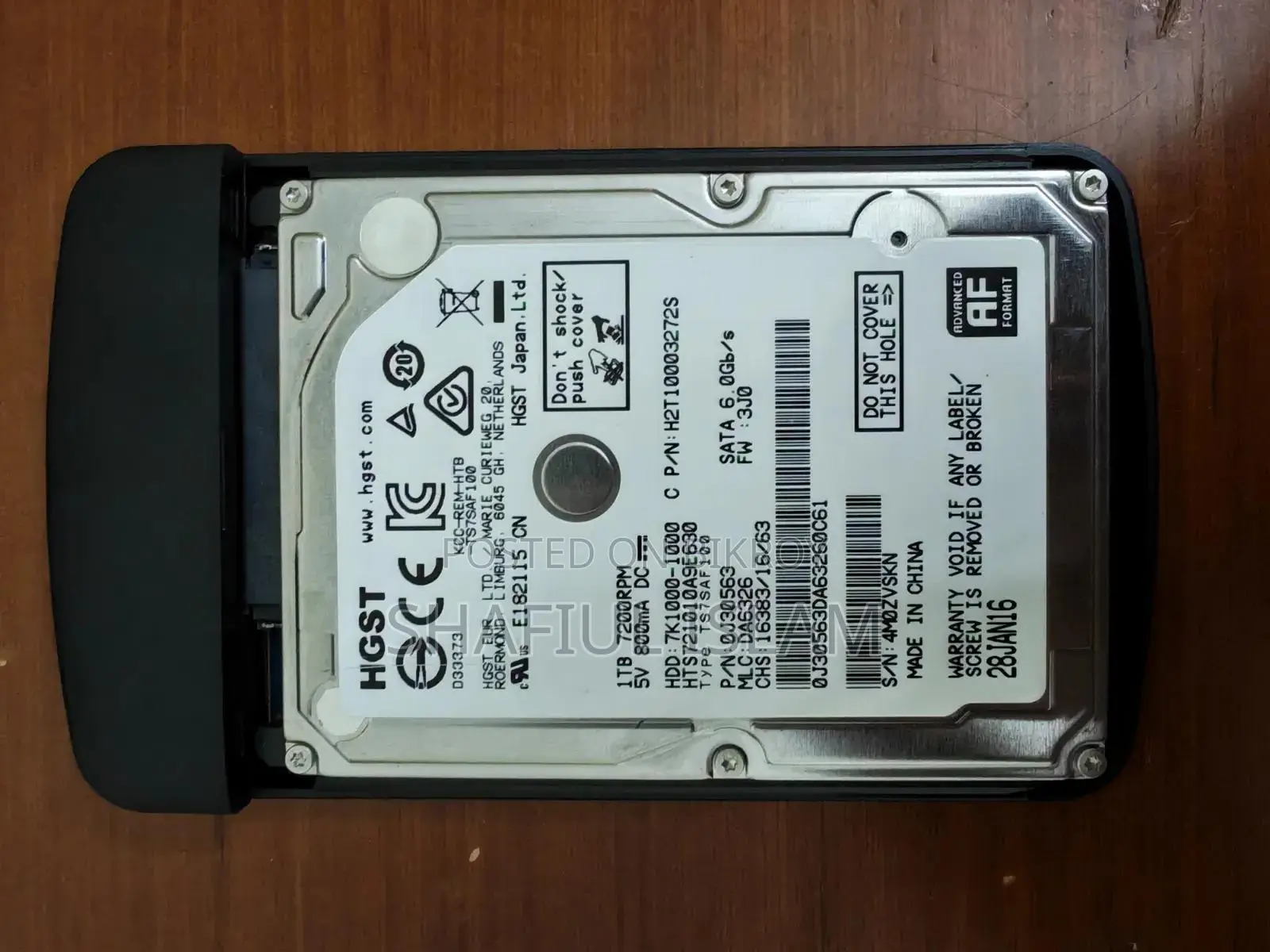 Laptop HDD 1TB With Enclosure