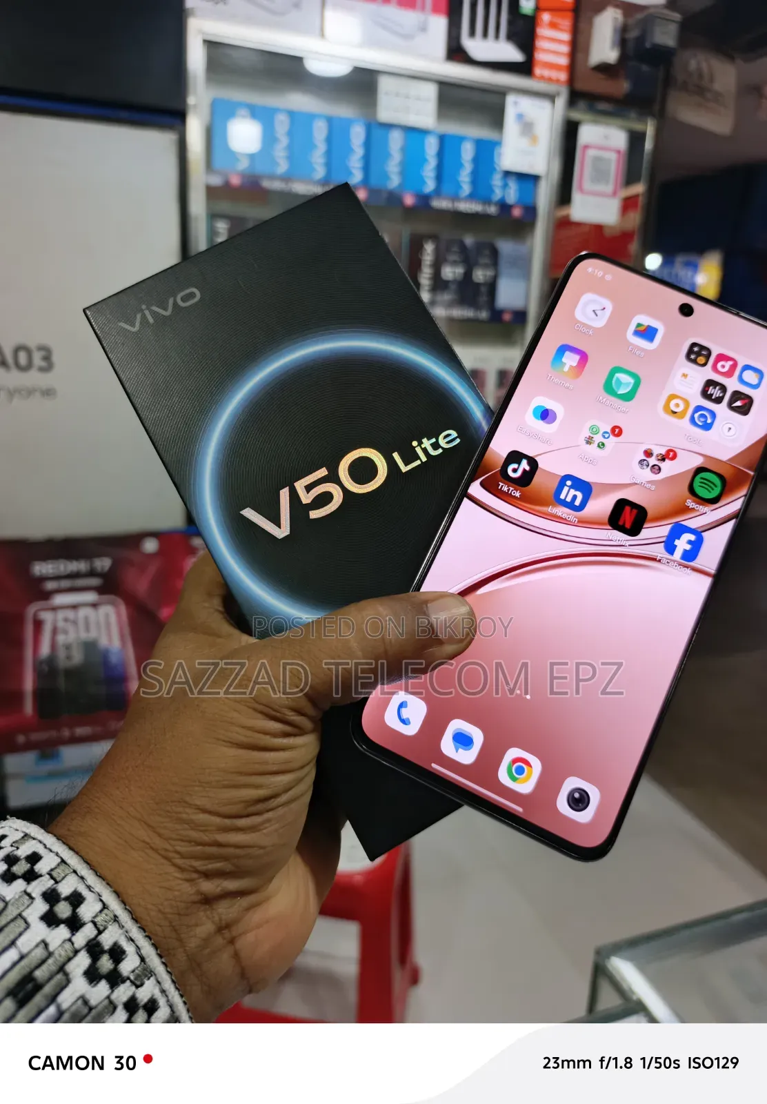Vivo V50 Lite 256 GB Silver