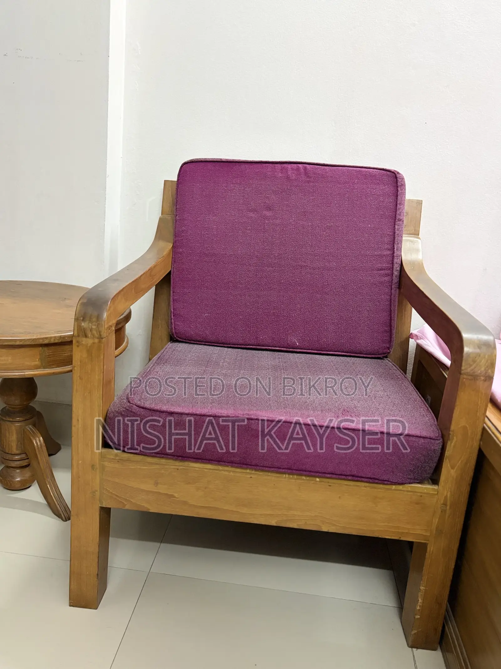 সেগুন কাঠ সোফা সেট ফুল