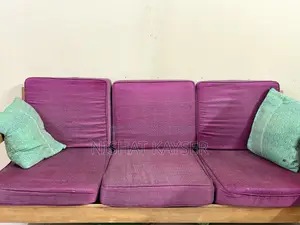 সেগুন কাঠ সোফা সেট ফুল