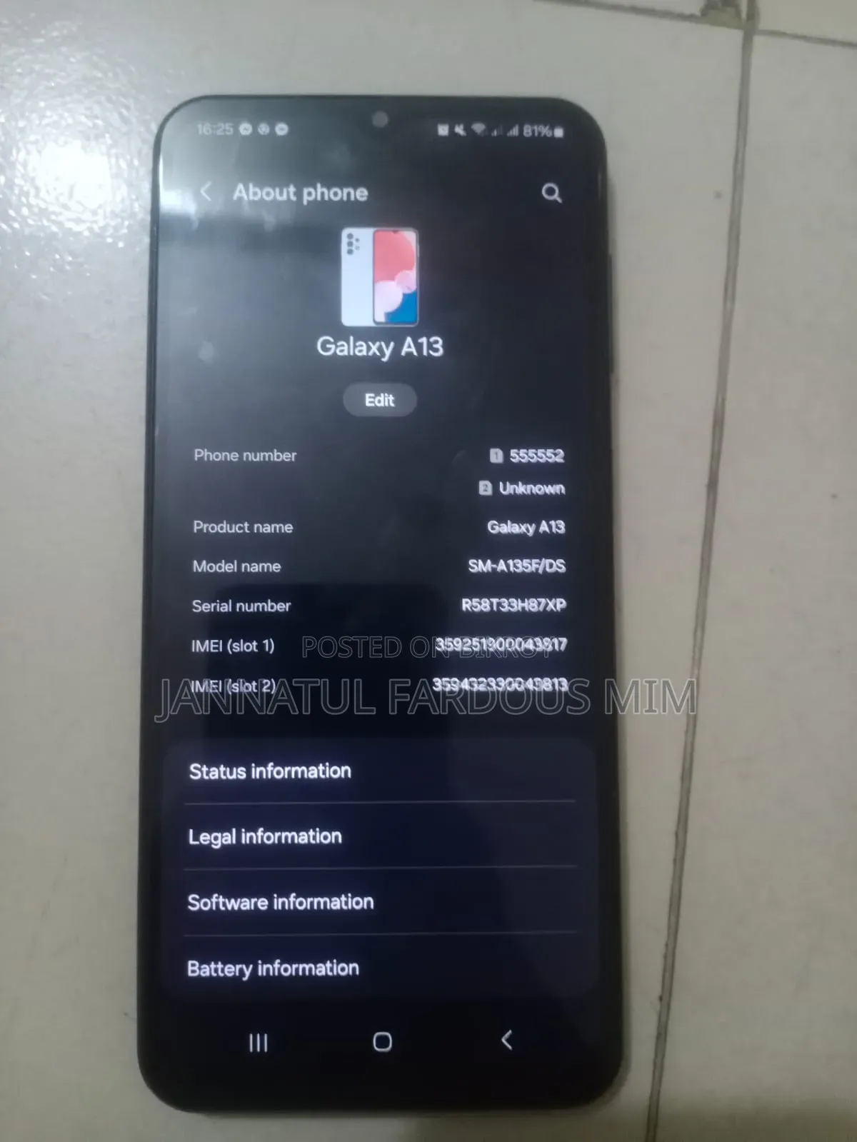 Samsung Galaxy A13 128 GB Black