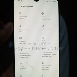 Oppo F15 256 GB Black