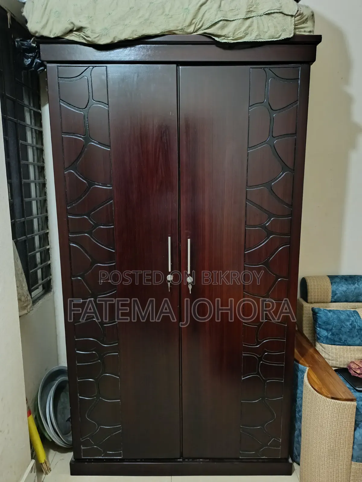 Beautiful simple design Malaysian wood wardrobe