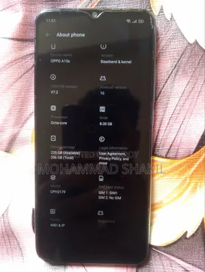 Oppo A15s 256 GB Blue