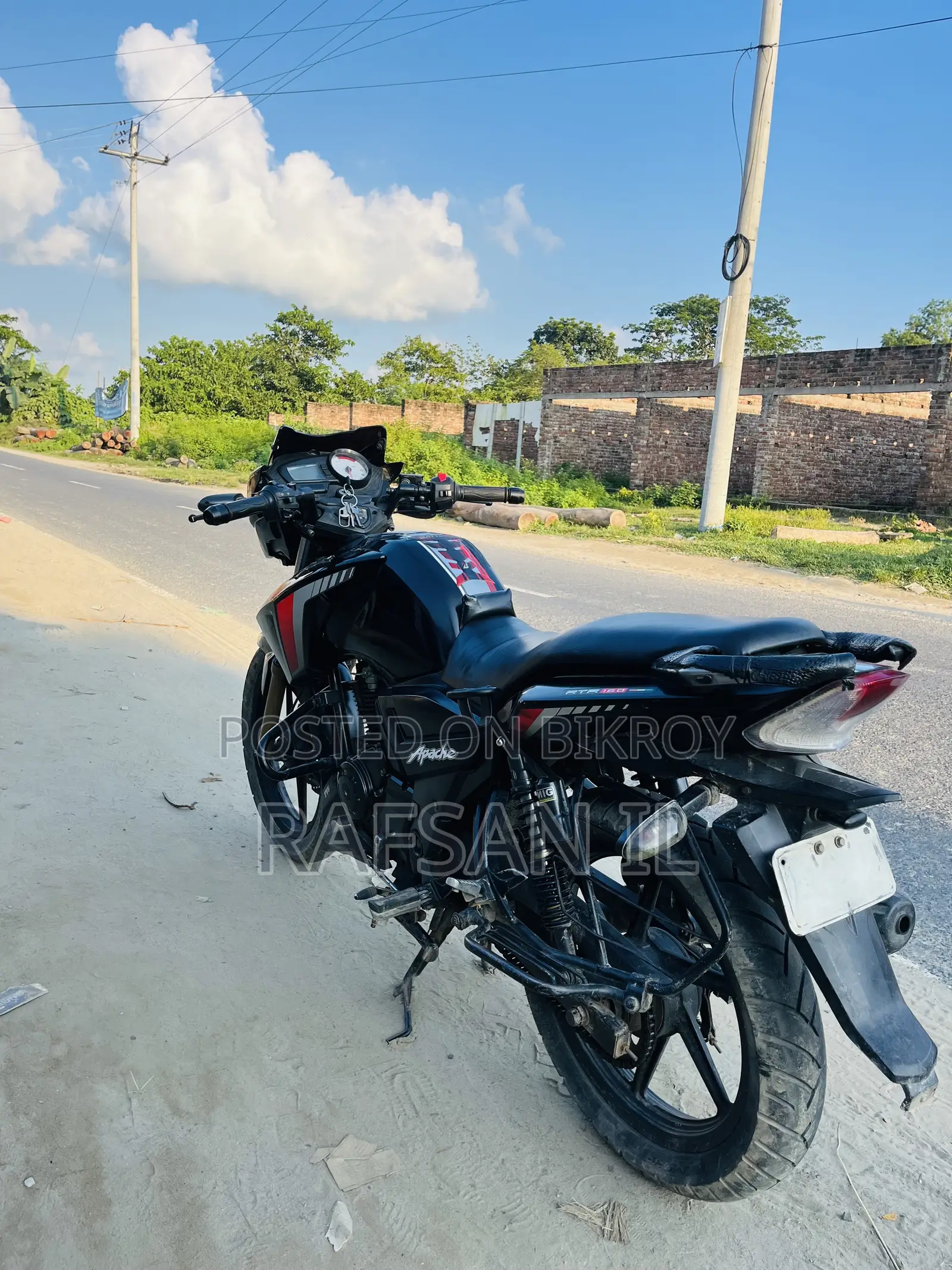TVS Apache RTR 160 2V 2017 Black
