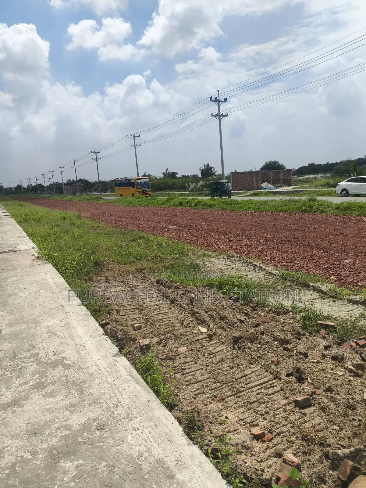 100 Katha Land for Sale on Purbachal to Jalsiri 100-Foot Road