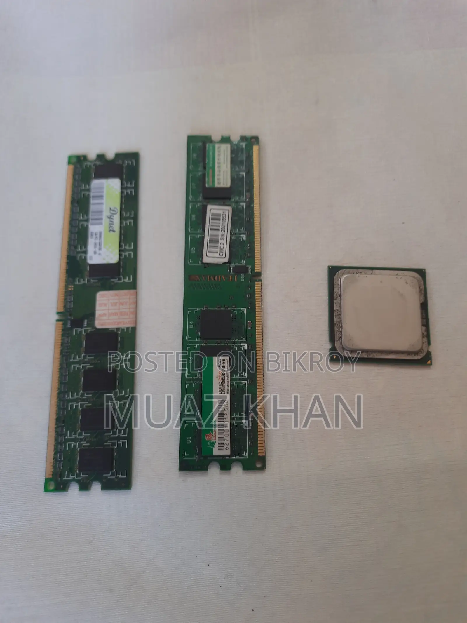 Computer Casing, DDR2 RAM, Intel Dual Core CPU, Power Supply, Fan