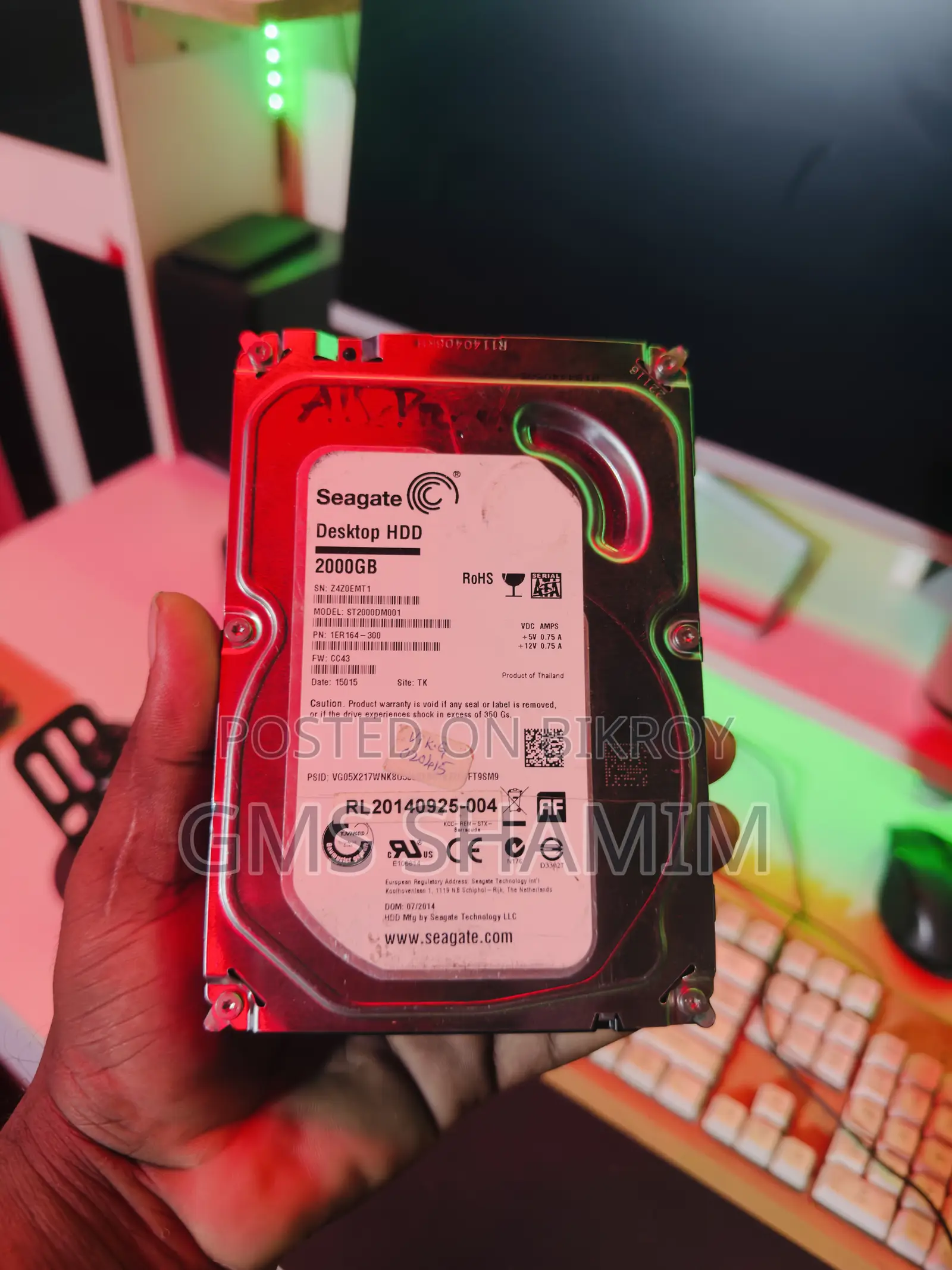 Seagate 2TB Desktop HDD