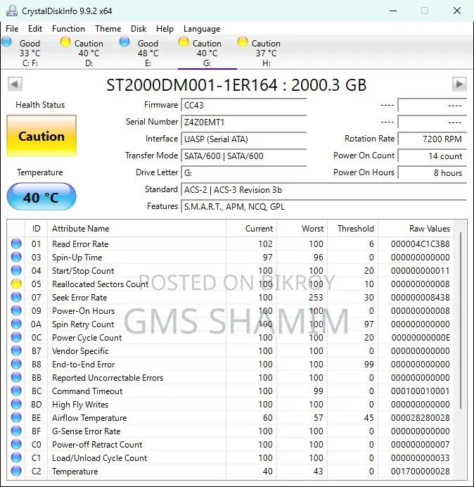 Seagate 2TB Desktop HDD