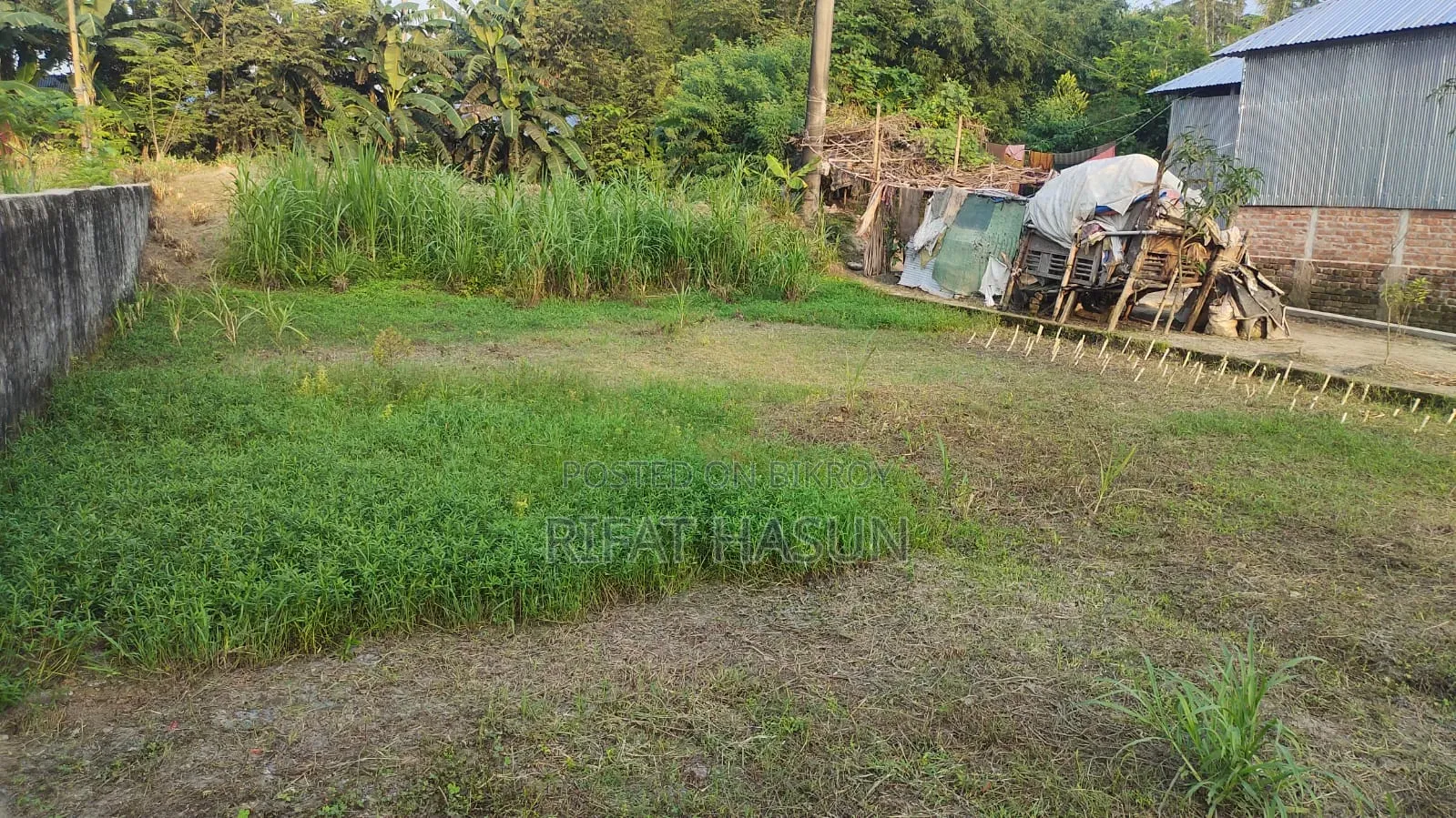Land suitable for building a house, right beside a 6-foot road connected from government 12-foot road