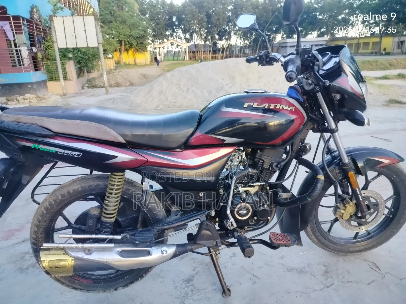 বাজাজ প্লাটিনা ১১০ ২০২২ কালো
