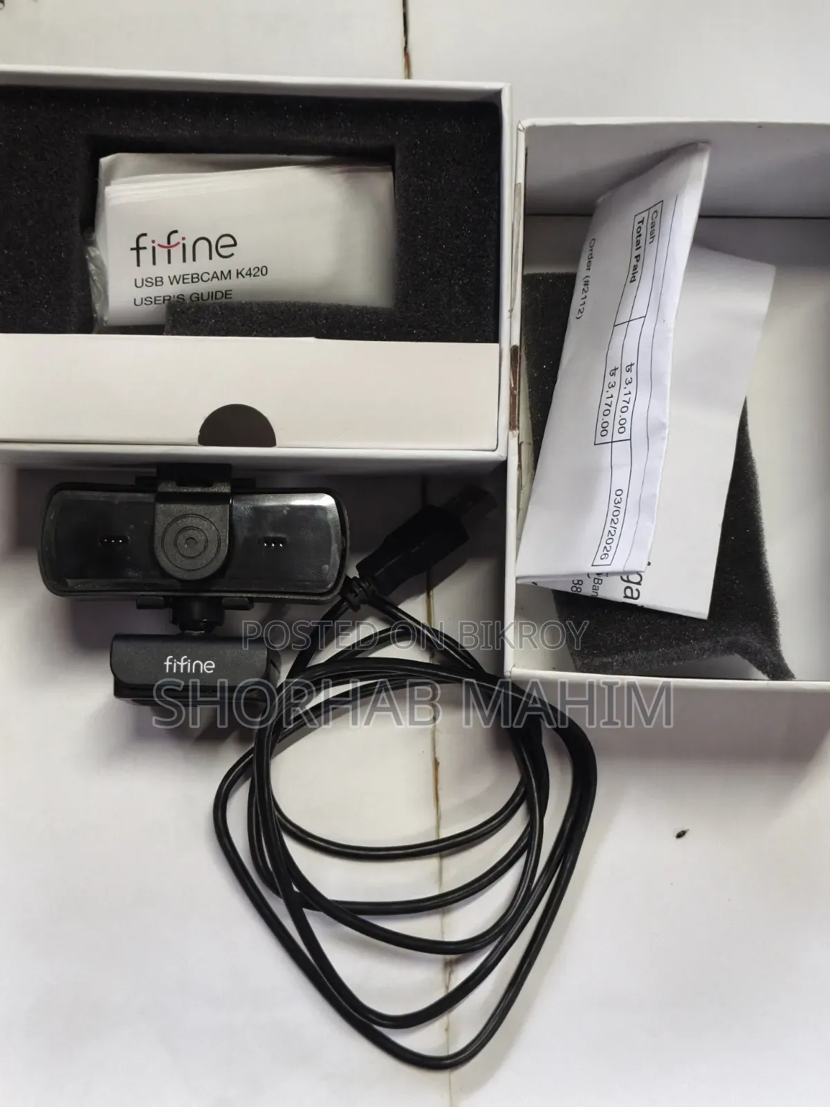 Fifine K420 2K Webcam