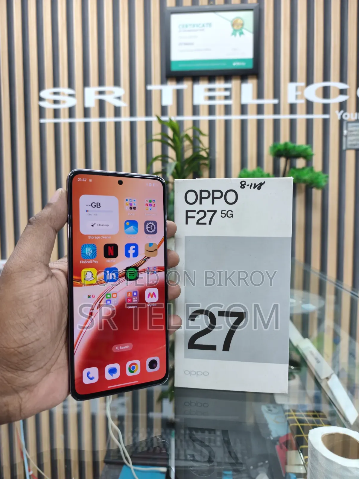 অপ্পো এফ২৭ ১২৮ জিবি পিংক