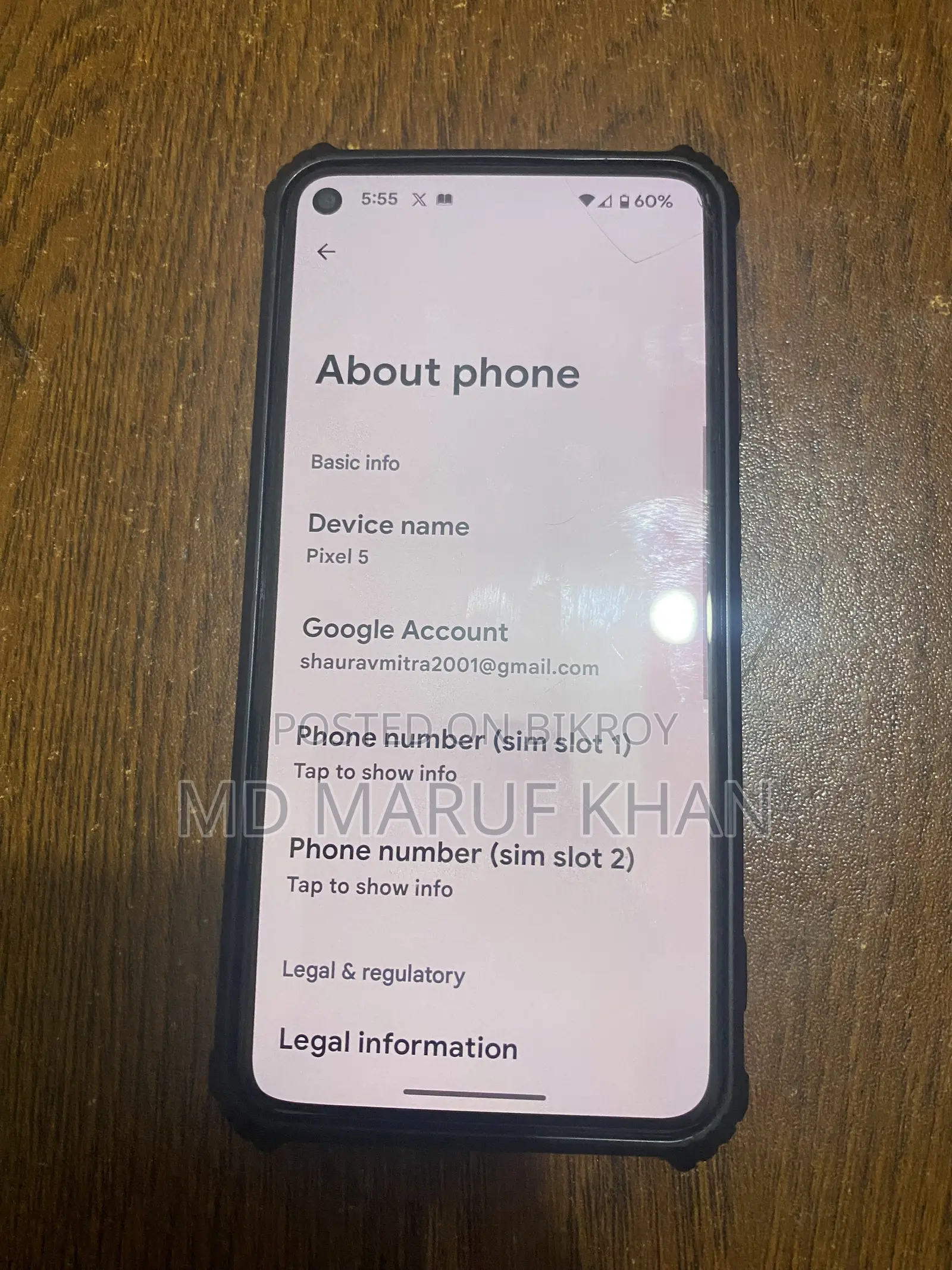 Google Pixel 5 128 GB Black