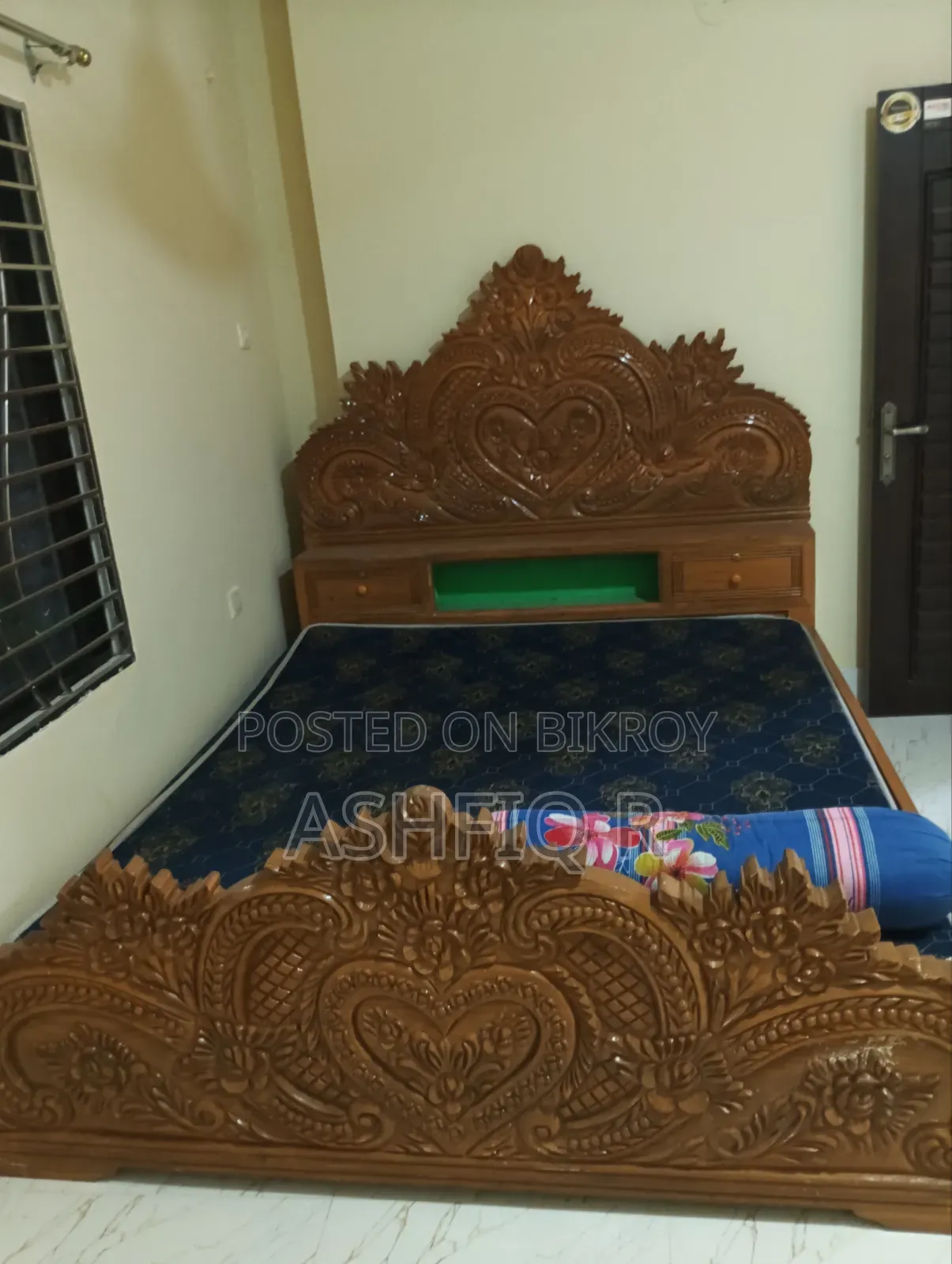 Original Teak Wood Bed for Sale