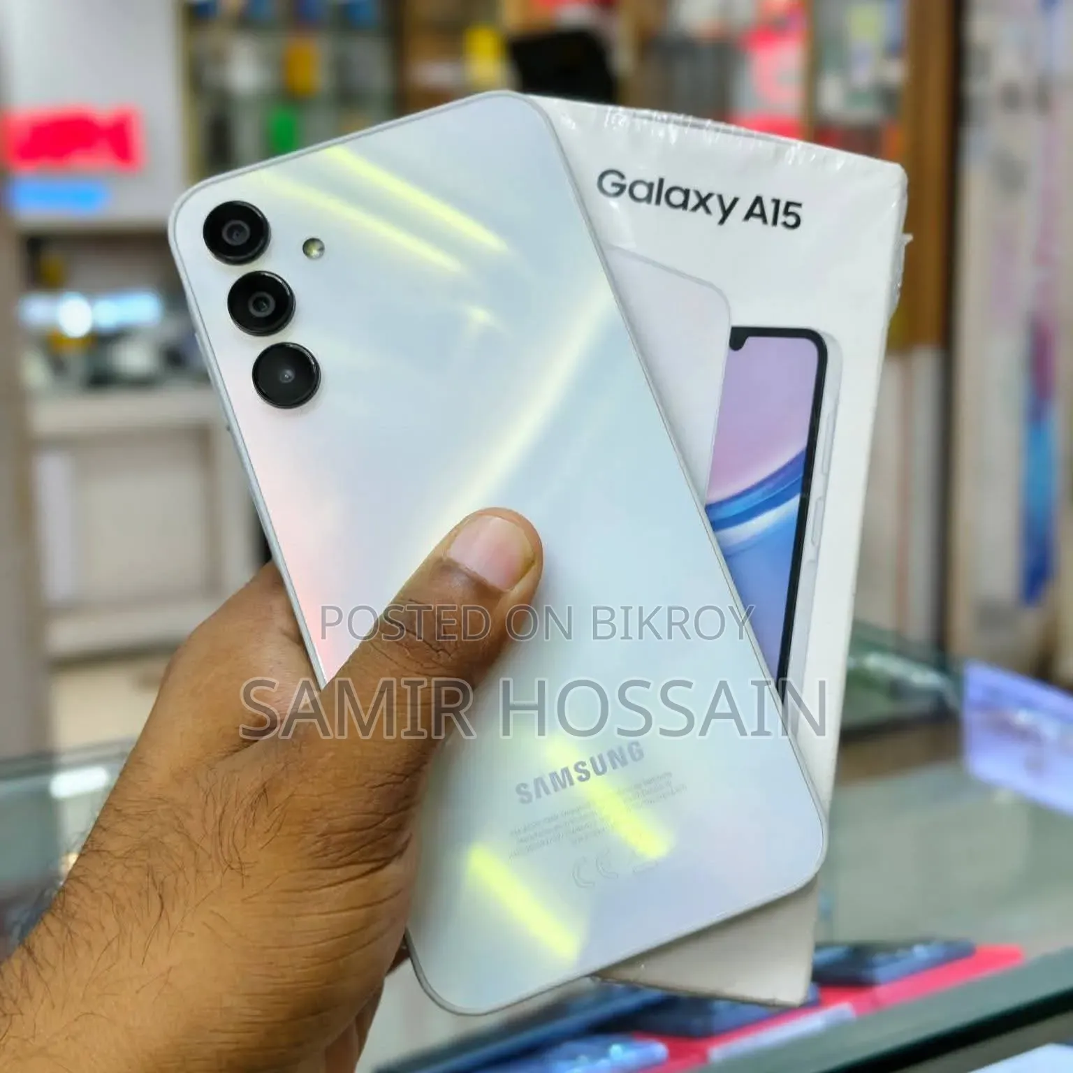 স্যামসাং গ্যালাক্সি এ১৫ ১২৮ জিবি হোয়াইট
