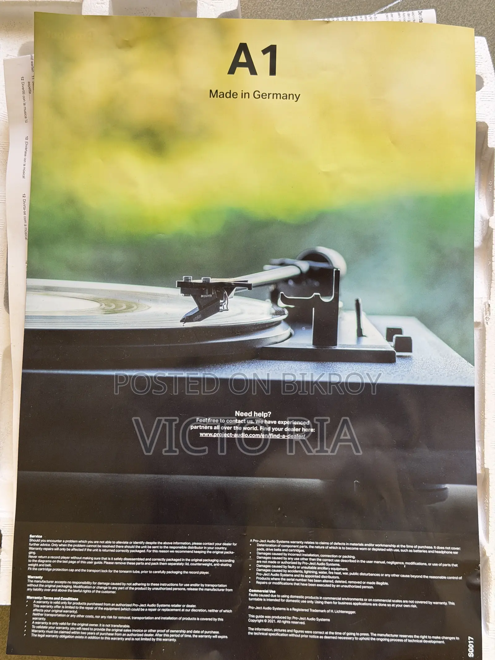 Pro-Ject Automat A1 Turntable for Sale