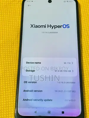 শাওমি মি ১১এক্স ১২৮ জিবি পার্পল