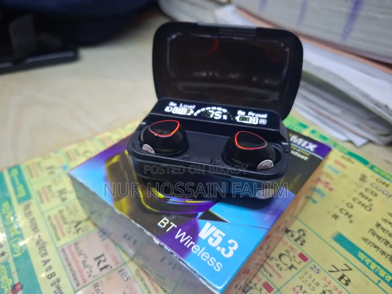Brand New Damix M10 TWS Earbuds - LED Display & Heavy Bass