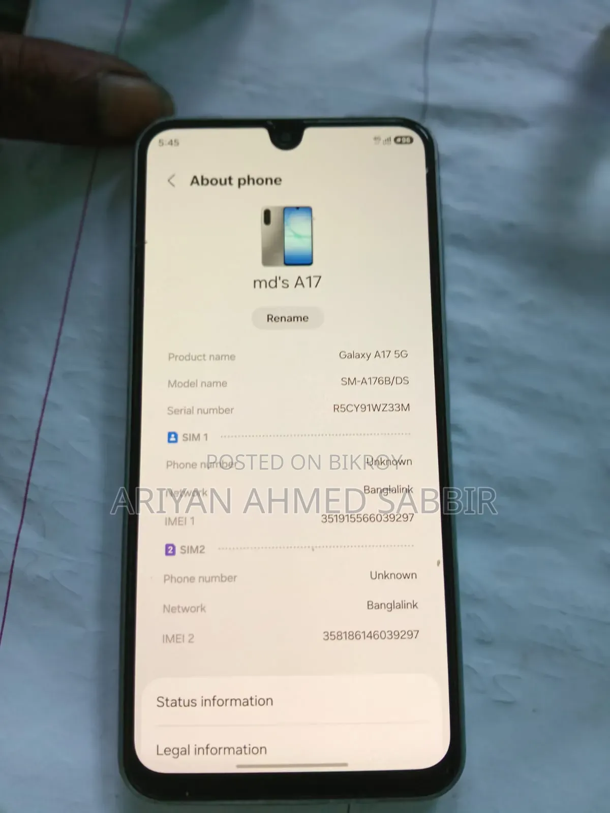 Samsung Galaxy A17 5G 128 GB White