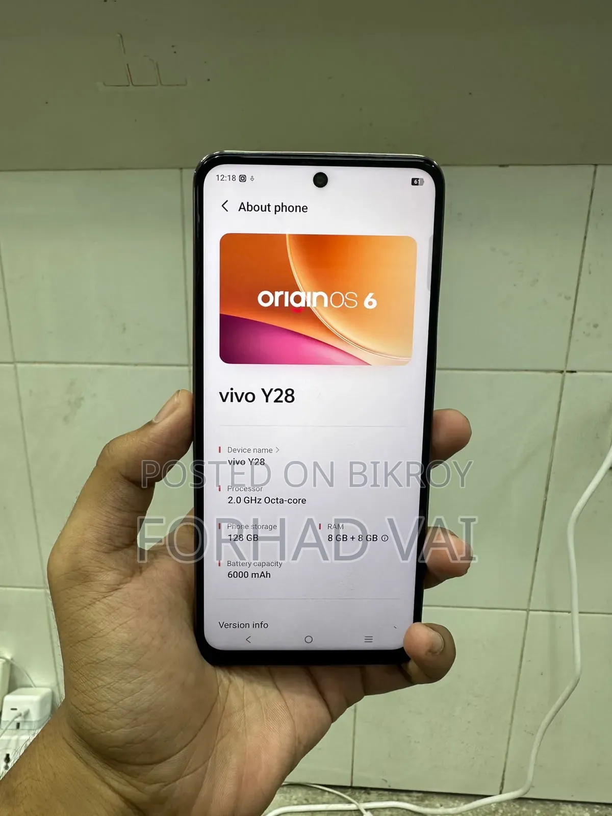 New Vivo Y28 128 GB Rose Gold