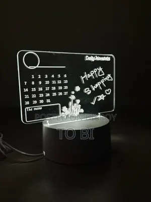 3D Calendar Lamp