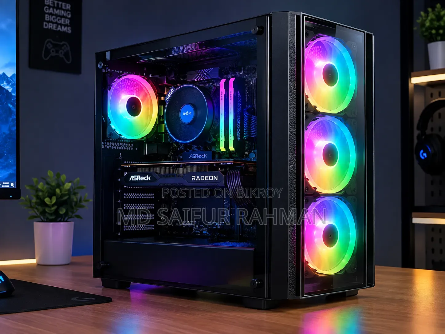 Desktop Computer 8GB AMD Ryzen 5 SSD 256GB