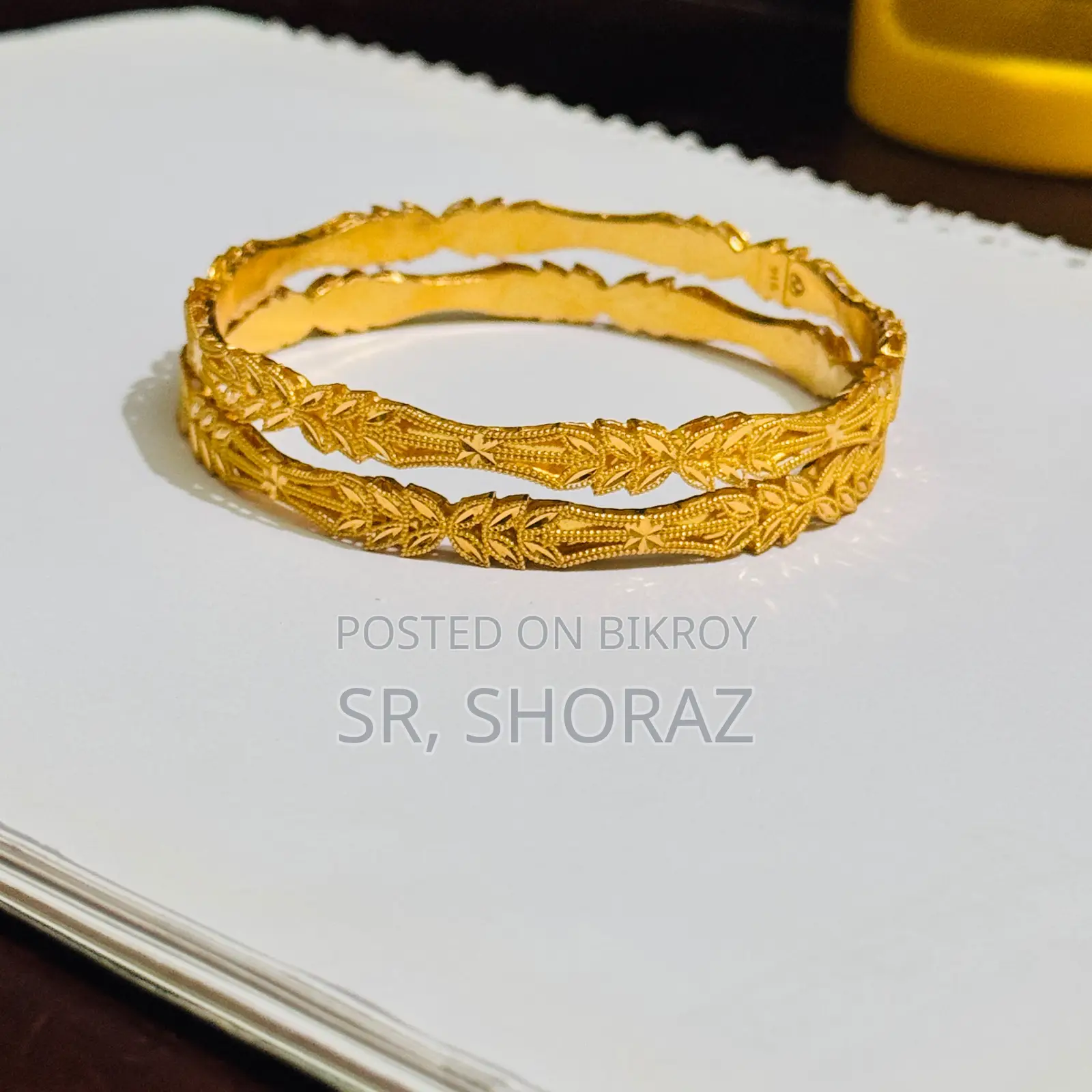Dubai 22K Gold Bangle – 2 Pieces | 26.790 Gram
