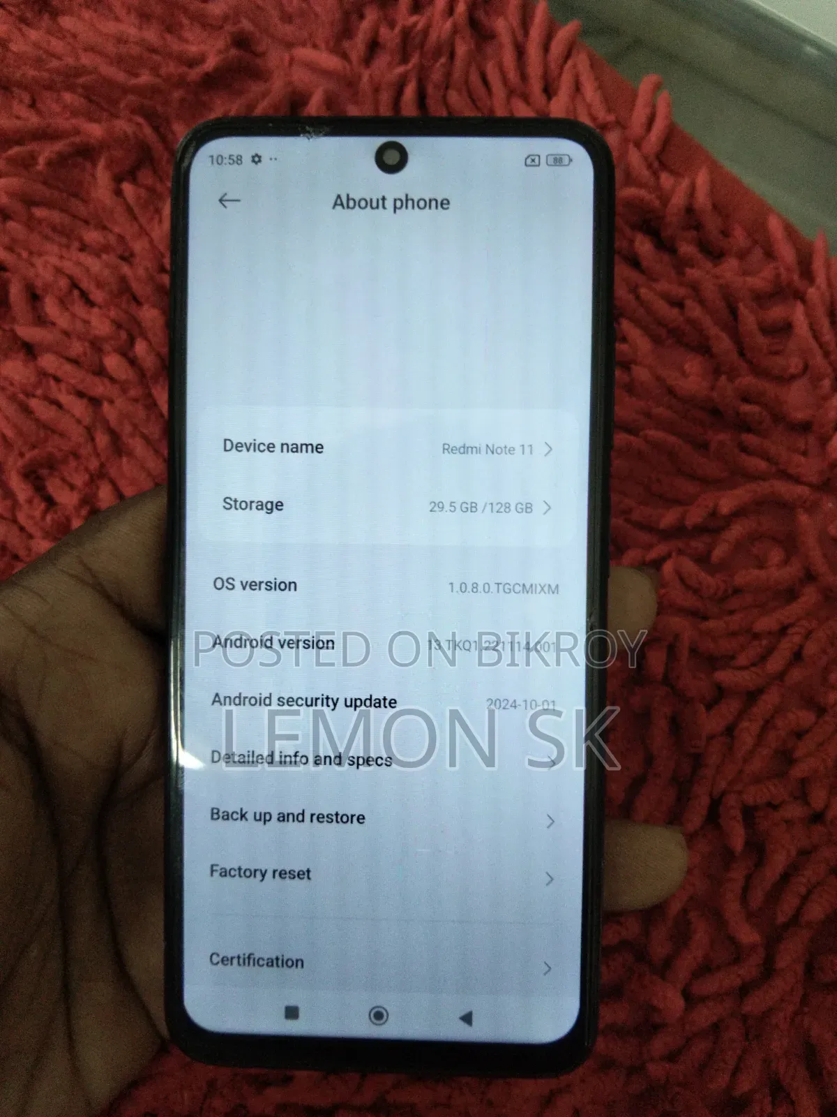 Xiaomi Redmi Note 11 128 GB Black