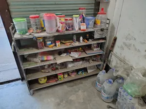 Shop racks and goods