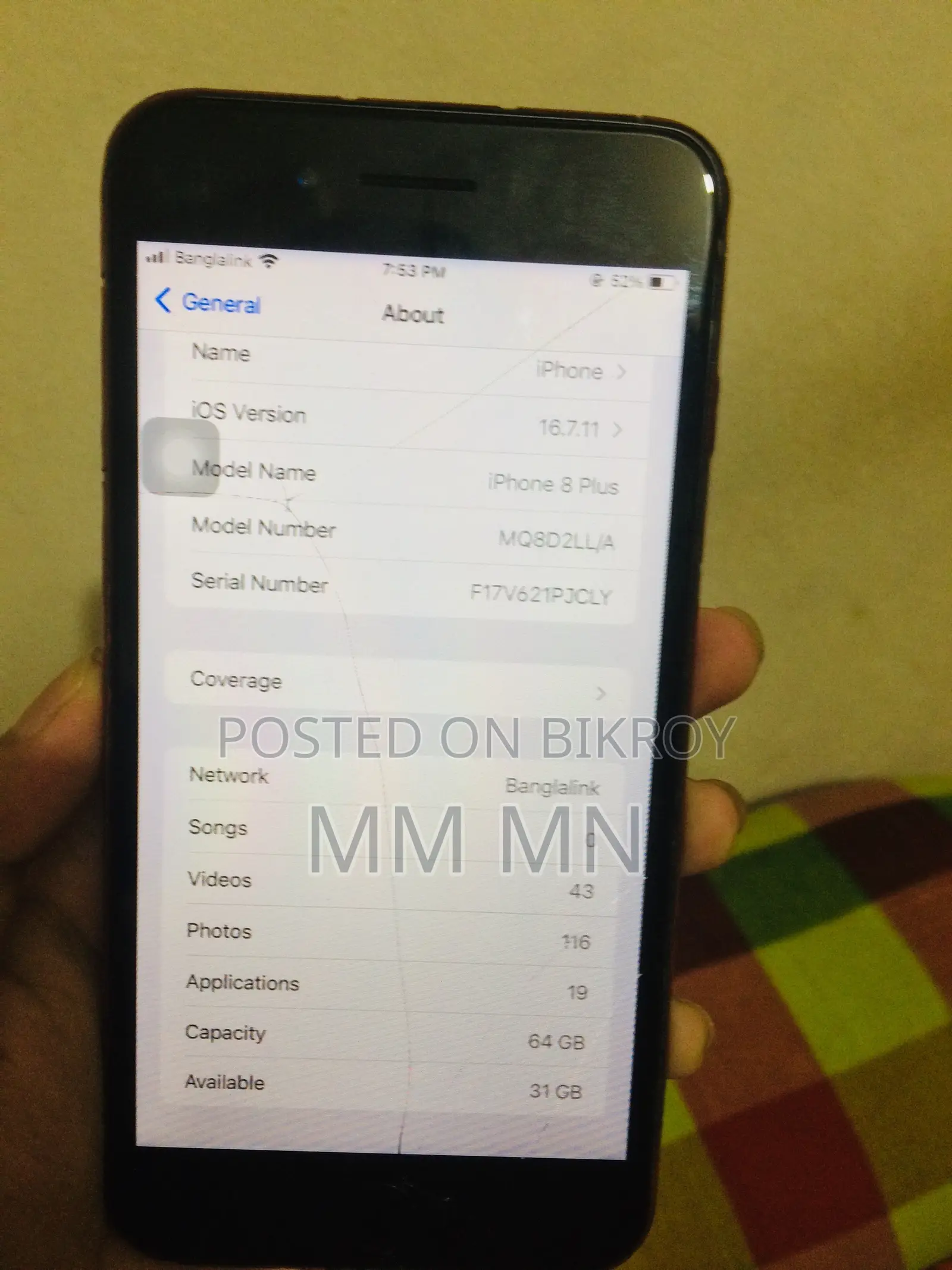 Apple iPhone 8 Plus 64 GB Black