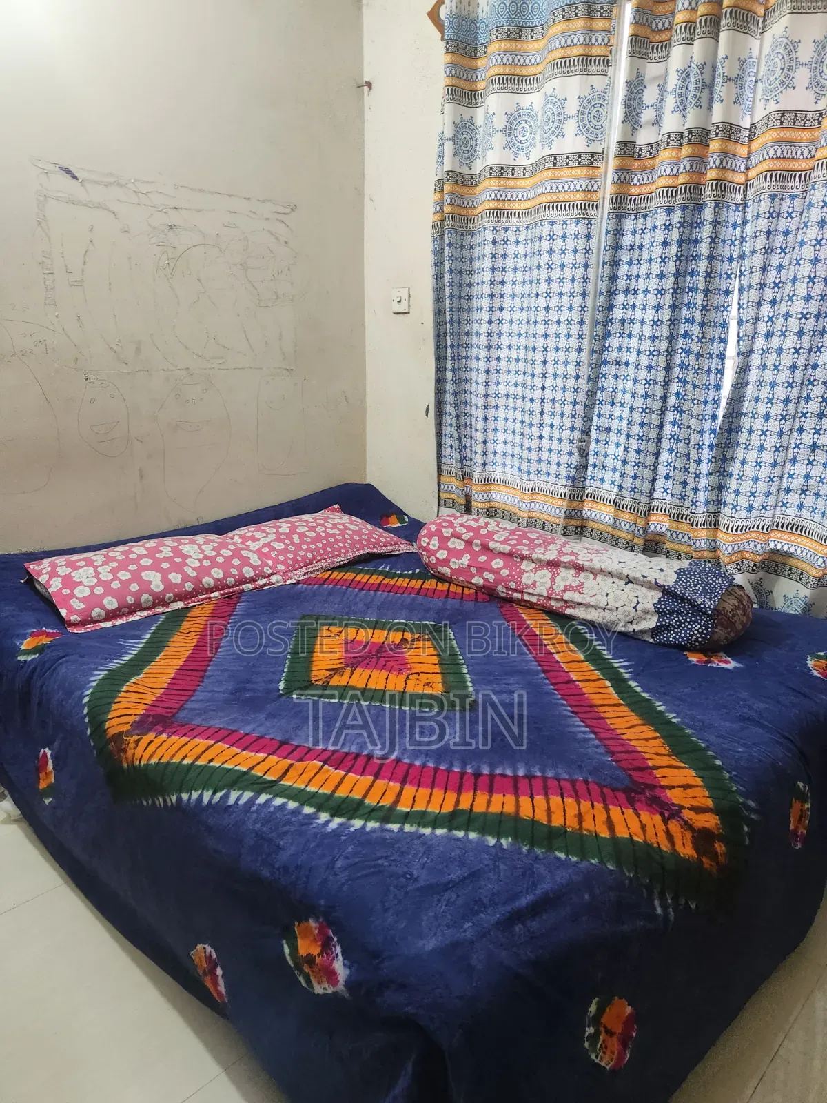 Bed, Mattress, Pillow. Perfect for Bachelor or Newly Married Couple