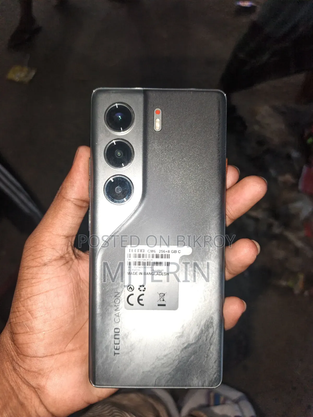 টেকনো ক্যামন ৪০ প্রো ৪জি ২৫৬ জিবি গ্রাফাইট