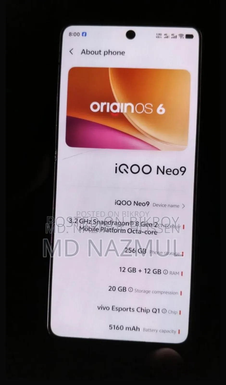Vivo iQOO Neo9 256 GB Black