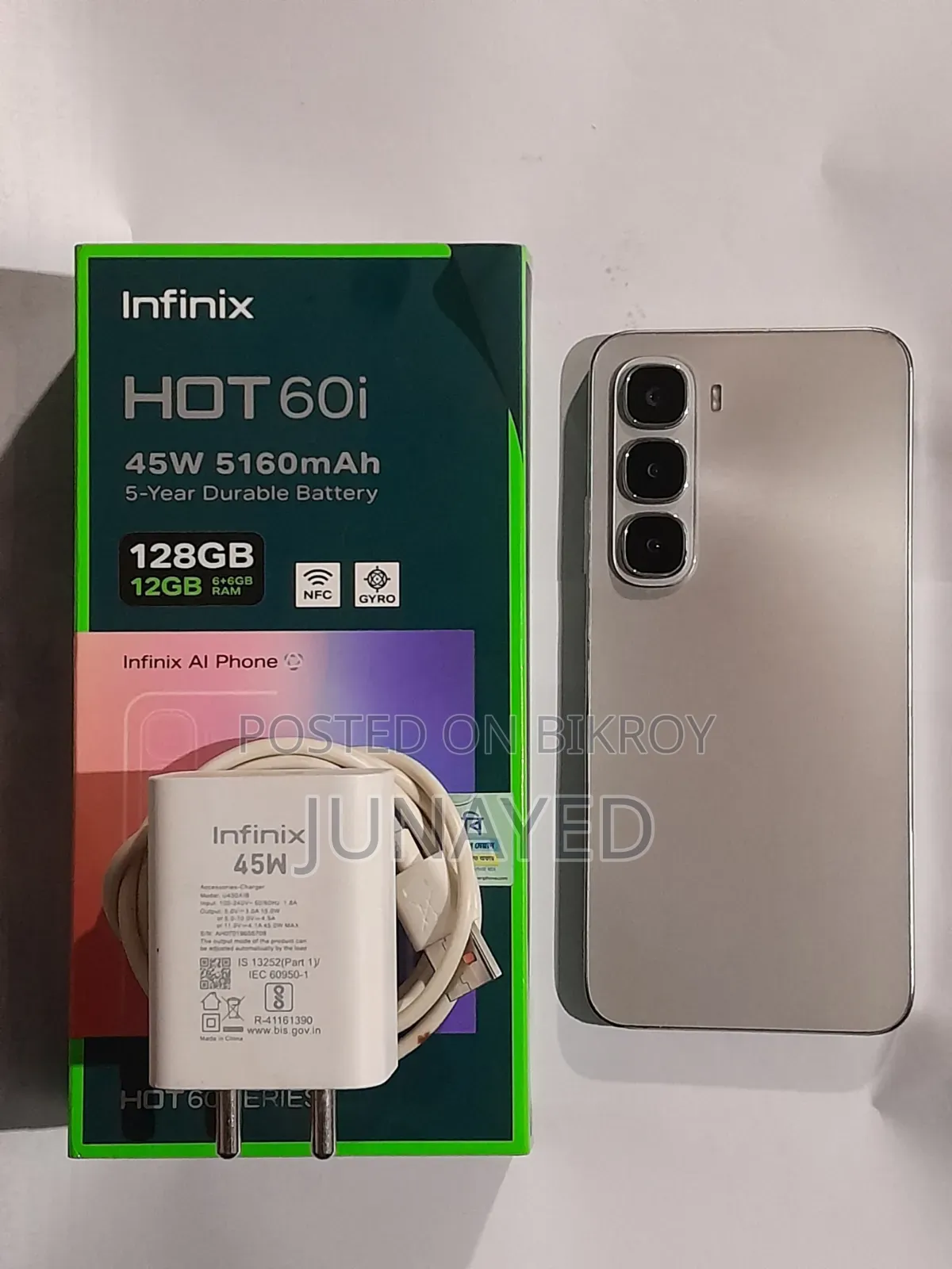 Infinix Hot 60i 128 GB White