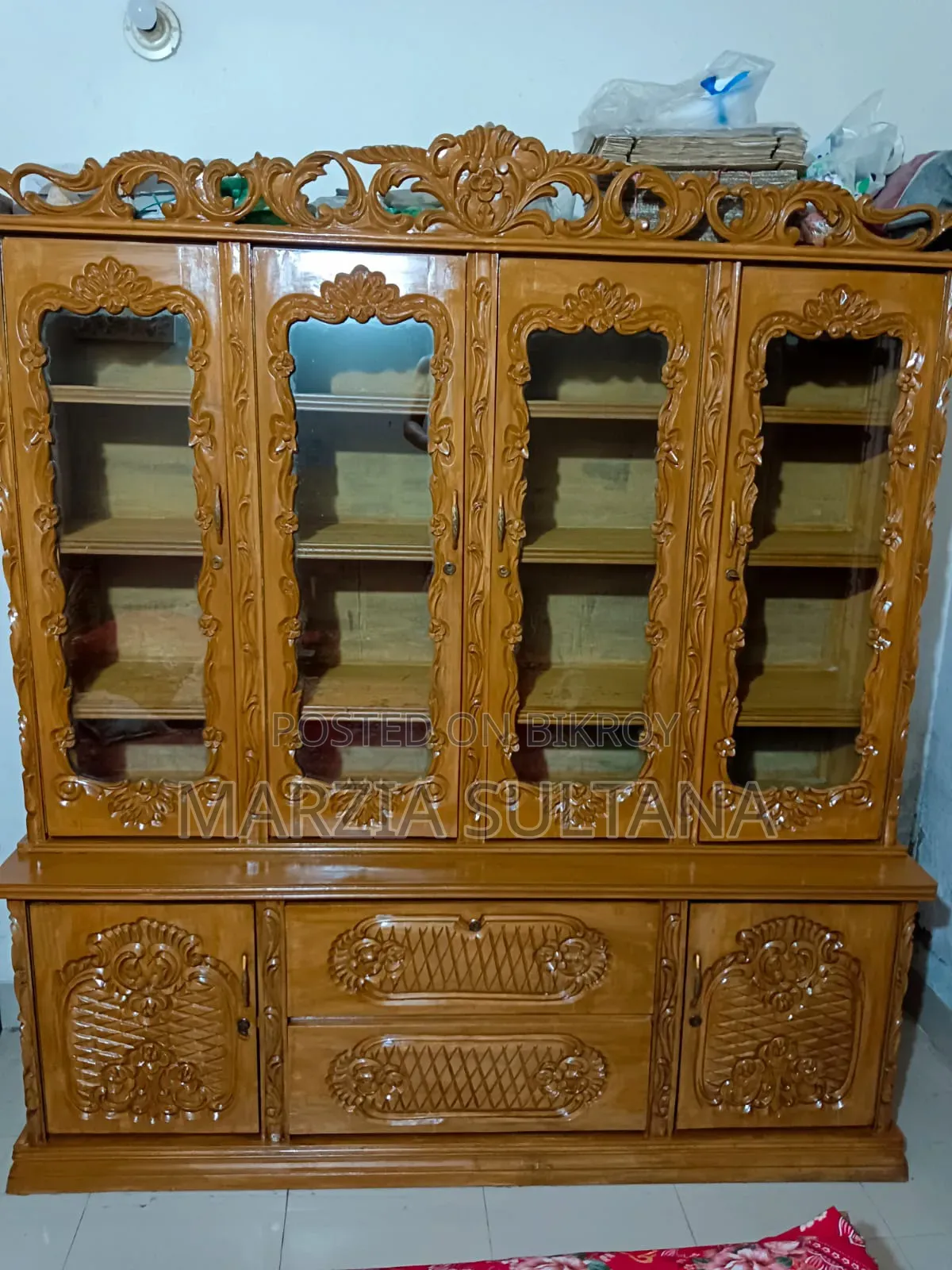 Teak Wood Wall Cabinet