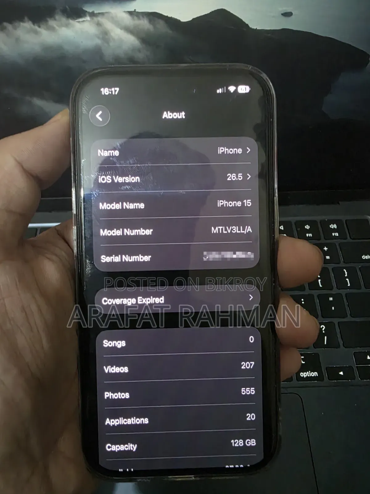 Apple iPhone 15 128 GB Black