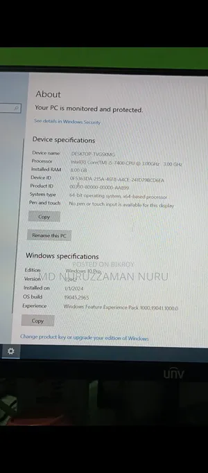 Desktop Computer 8GB Intel Core i5 HDD 500GB