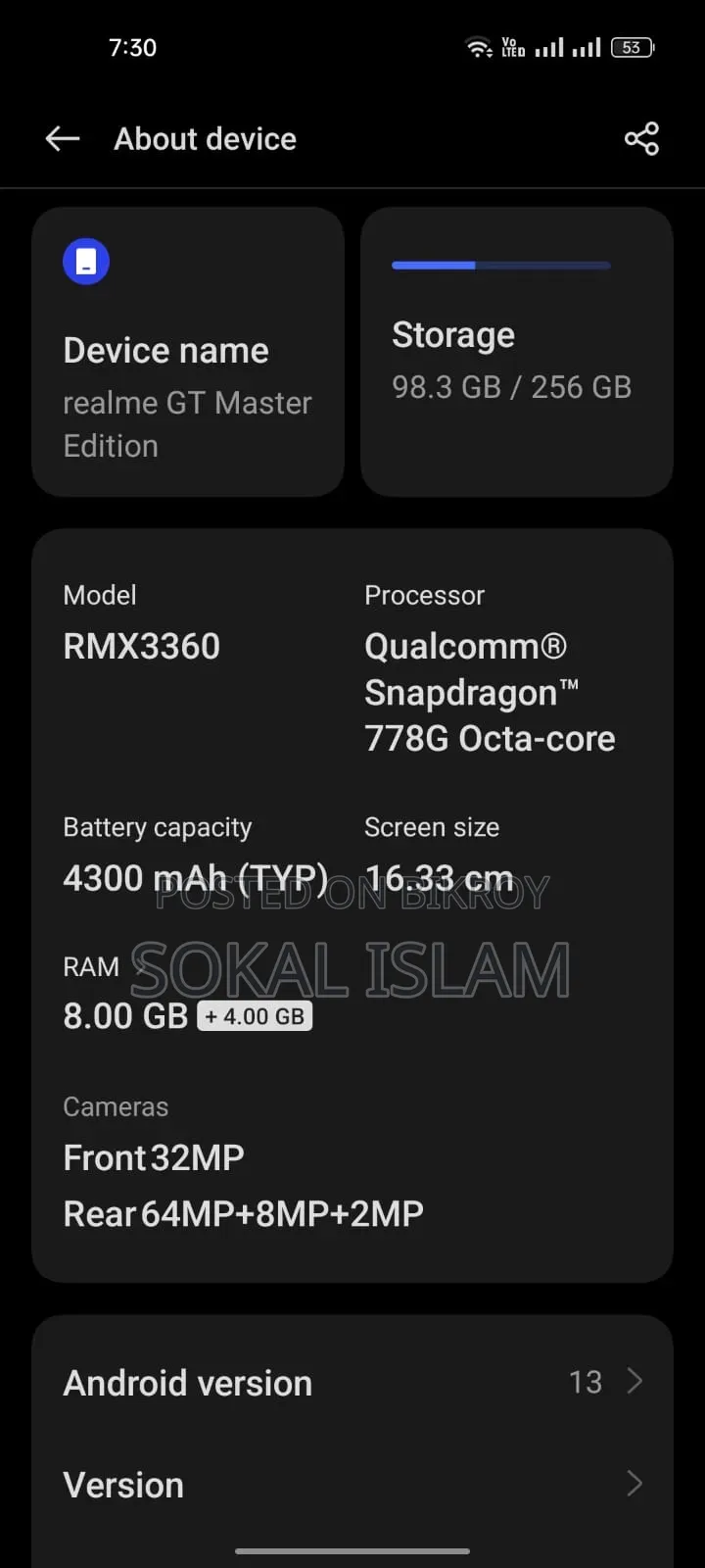 Realme GT Master Edition 256 GB