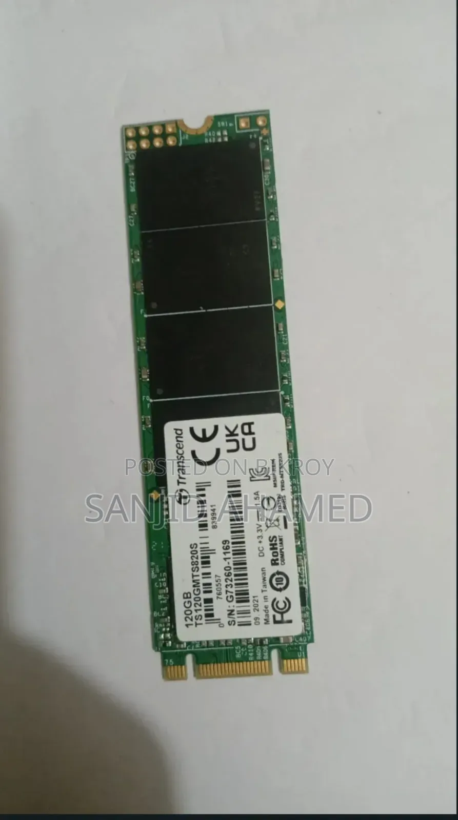 Transcend 820s 120gb M.2 Sata Iii Internal Solid State Drive (Ssd)